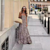 Lestra - Leopard Print Backless Dress